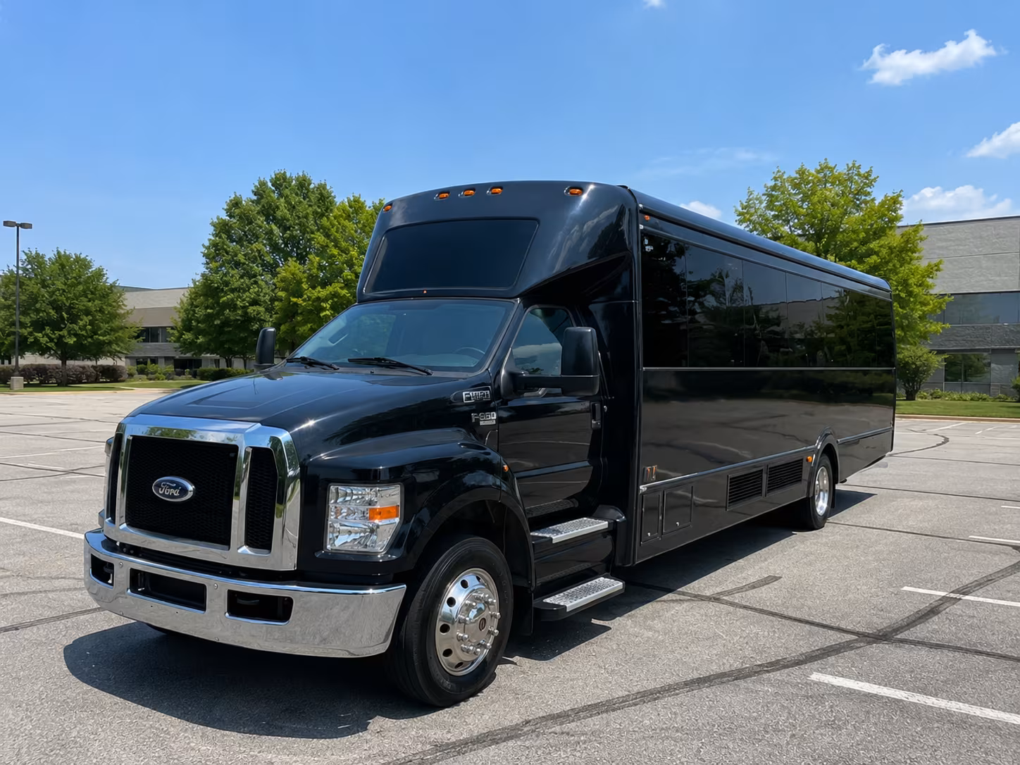 Orlando Private Event Transportation party bus exterior