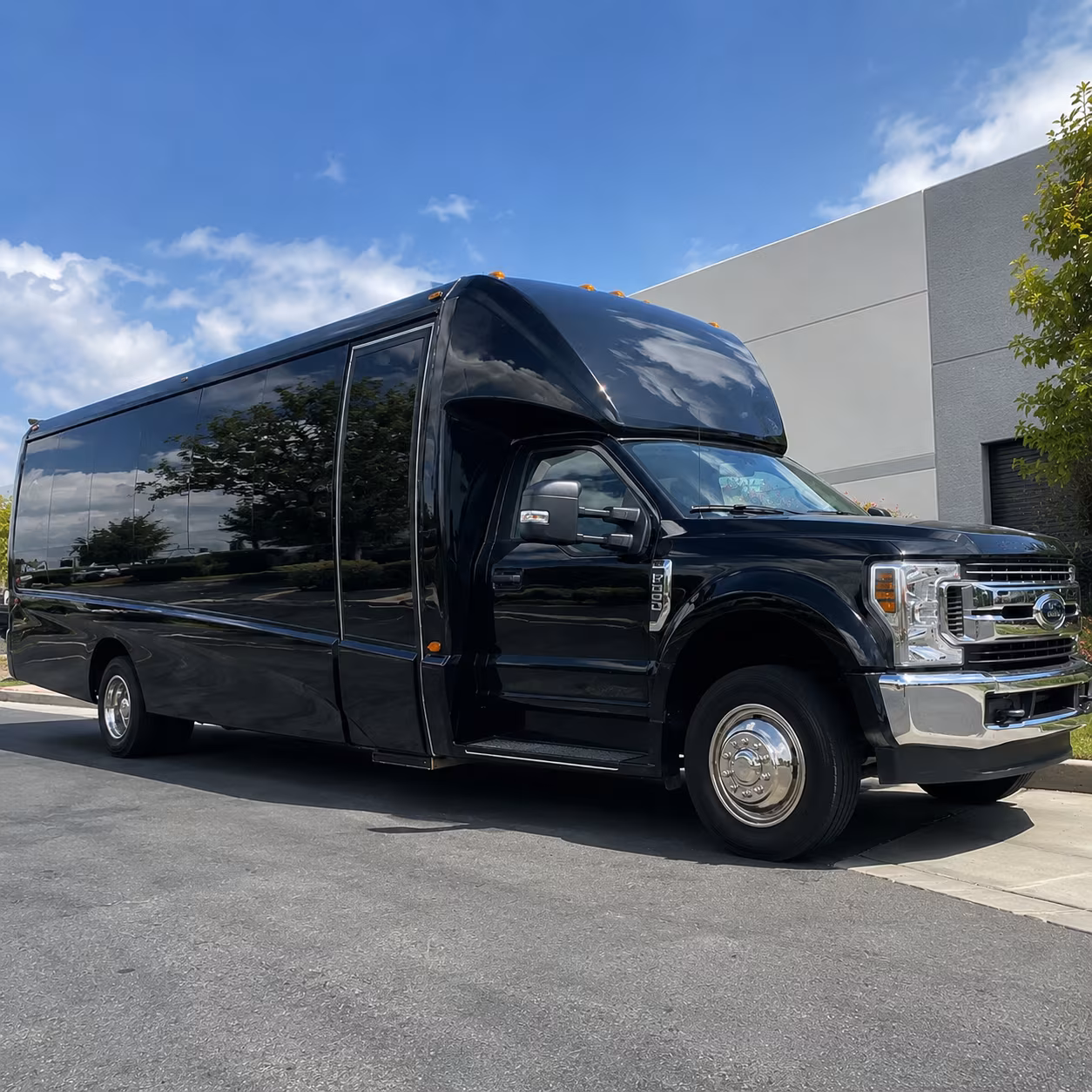 Orlando School Event Transportation party bus exterior