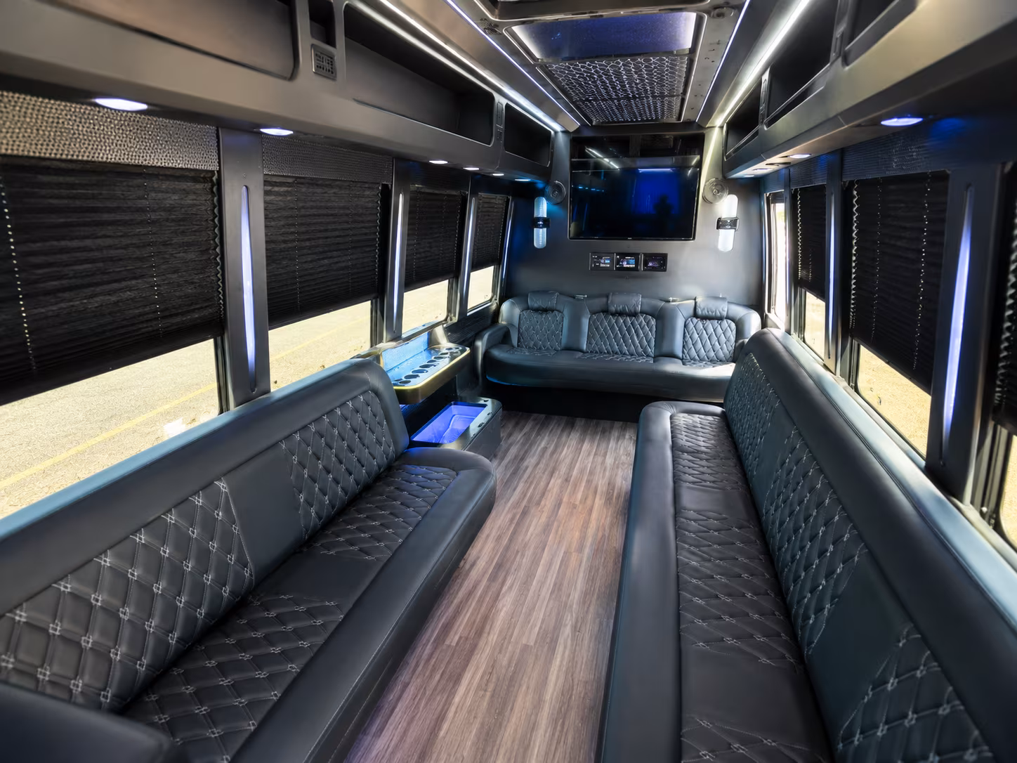 Orlando Sporting Event Transportation party bus exterior
