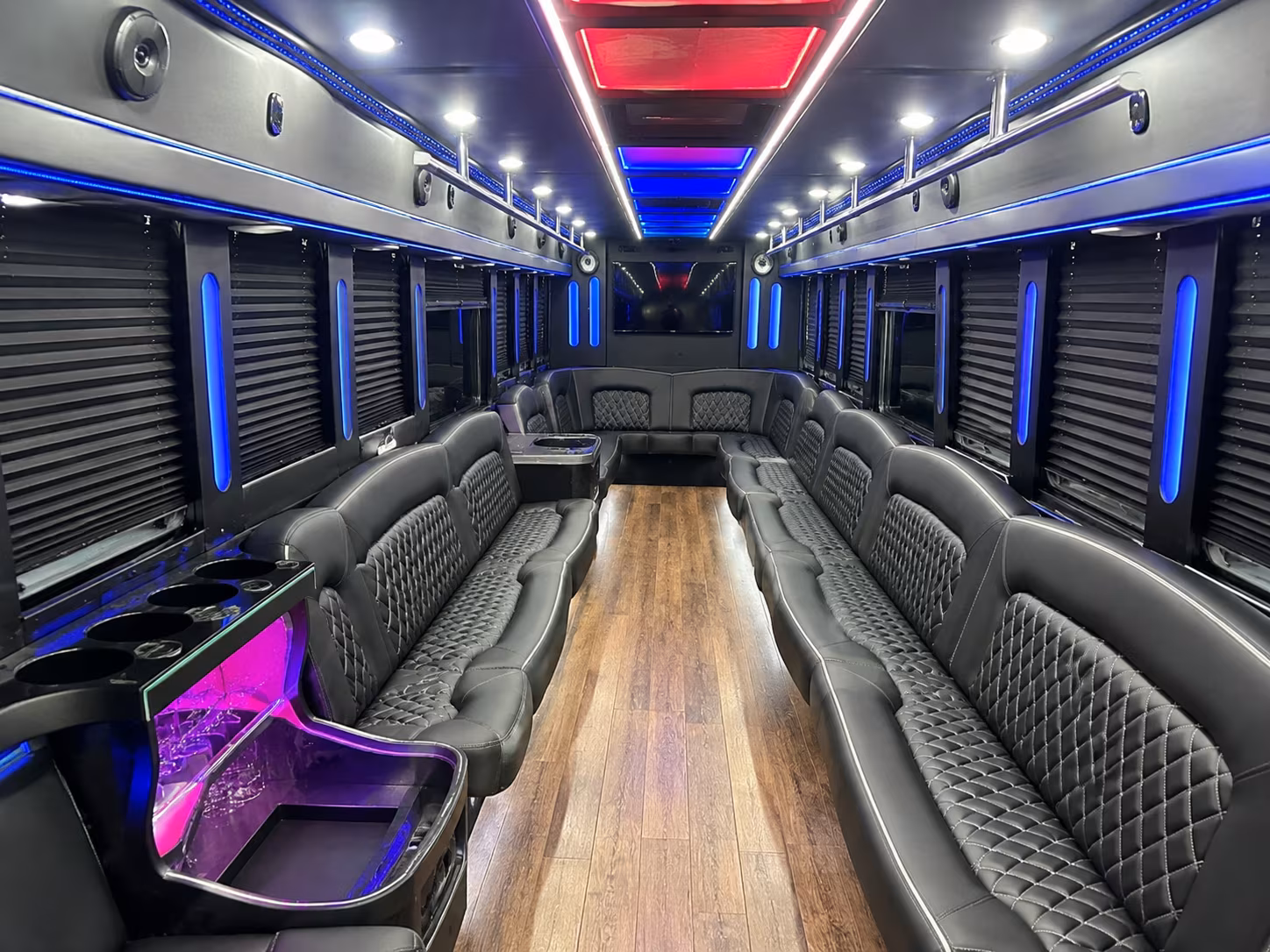 Orlando Sporting Event Transportation party bus exterior