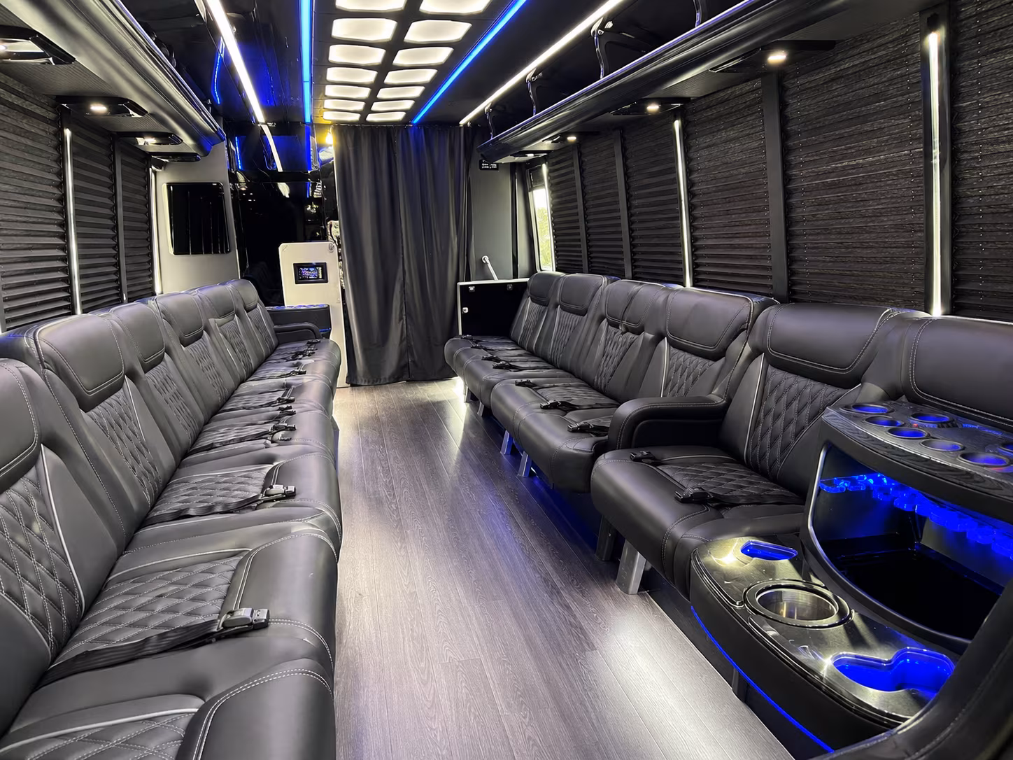 Orlando Wedding Transportation party bus exterior