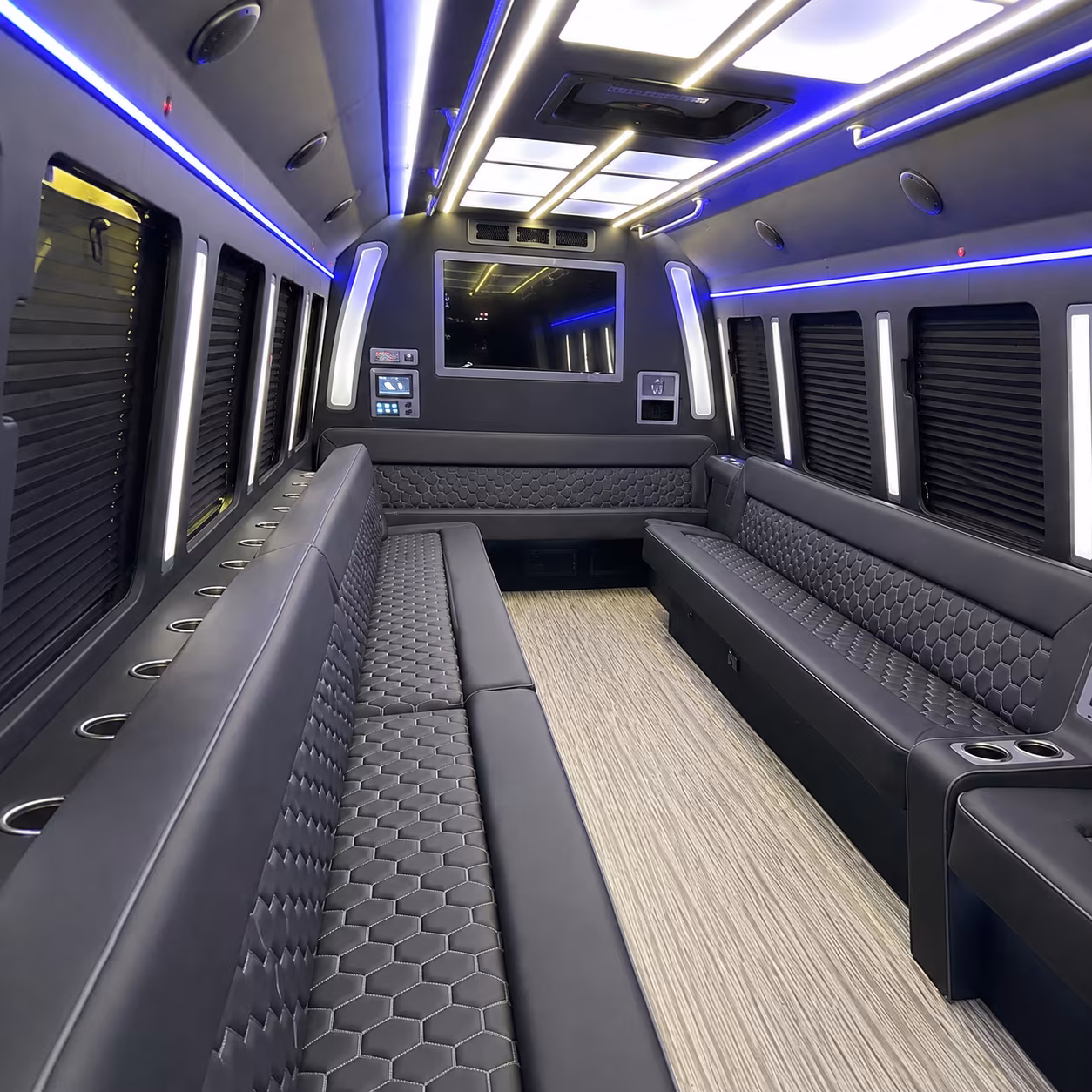 Orlando Wedding Transportation party bus exterior