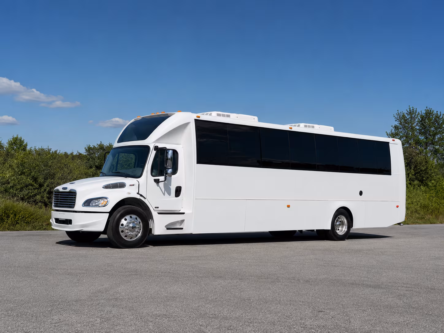 Orlando Wedding Transportation party bus exterior