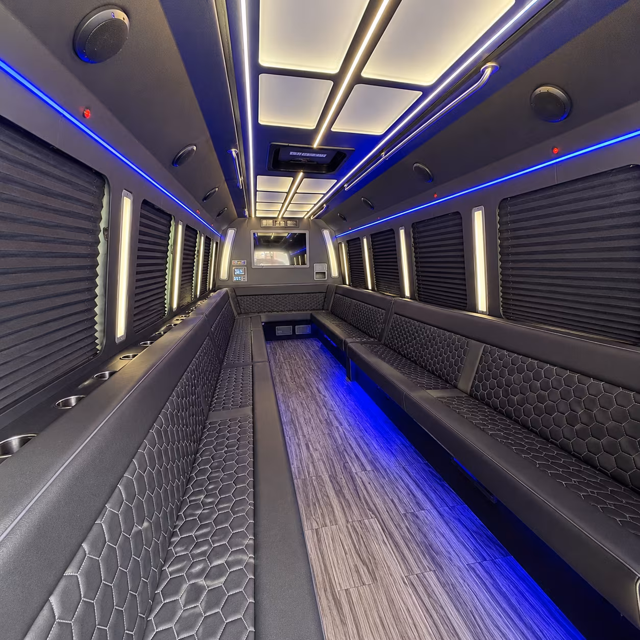 Orlando Wedding Transportation party bus exterior